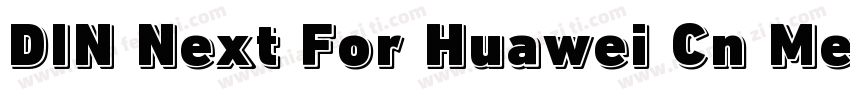 DIN Next For Huawei Cn Med字体转换
